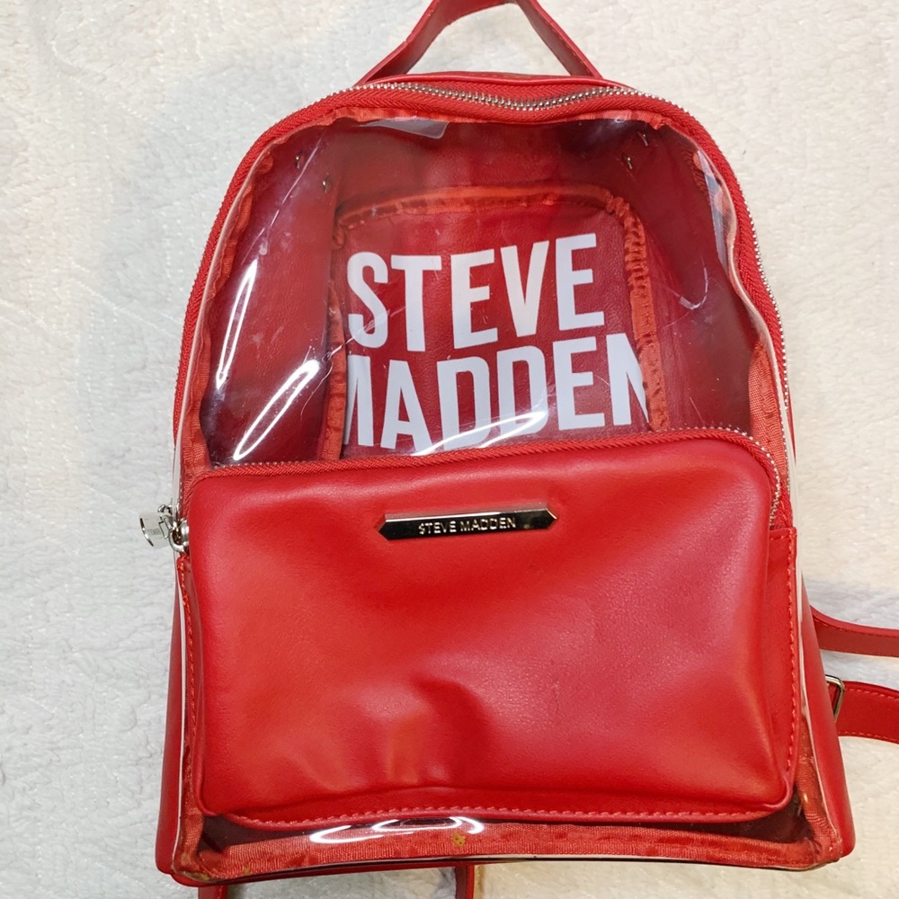 Steve Madden Red Backpack